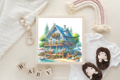 Beach Houses Clipart Bundle - CraftNest - Digital Crafting and Art