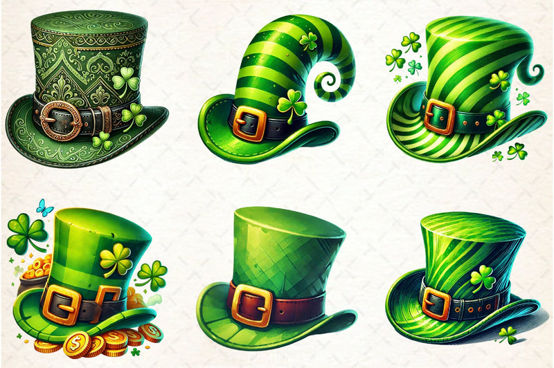 St Patrick's Hat Clipart Bundle - CraftNest - Digital Crafting and Art