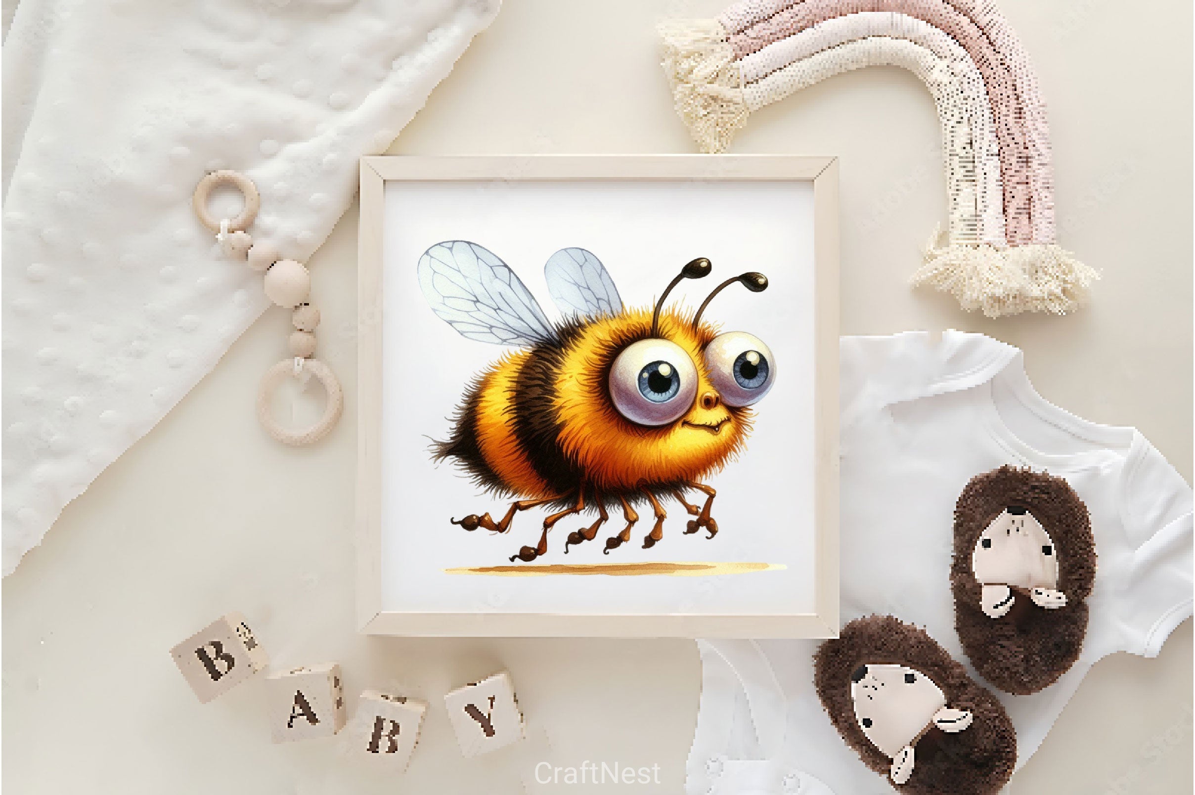 Funny Bee Clipart Bundle 3 - CraftNest - Digital Crafting and Art