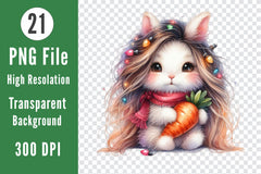 Bunny Carrots Clipart Bundle - CraftNest - Digital Crafting and Art