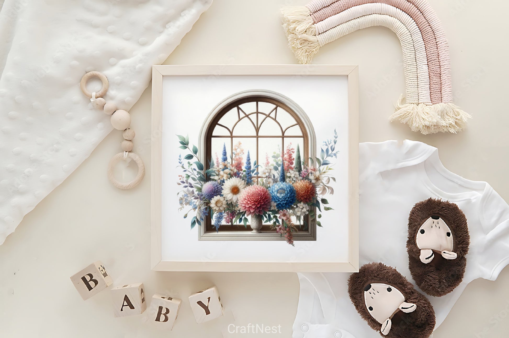 Floral Window Clipart Bundle - CraftNest - Digital Crafting and Art