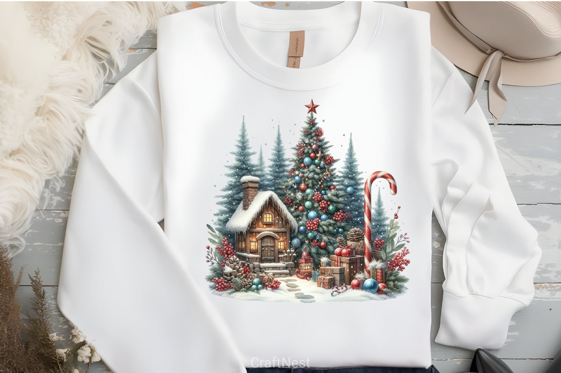 Rustic Christmas Clipart Bundle - CraftNest - Digital Crafting and Art