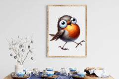 Funny American Robin Bird Clipart Bundle 2 - CraftNest - Digital Crafting and Art