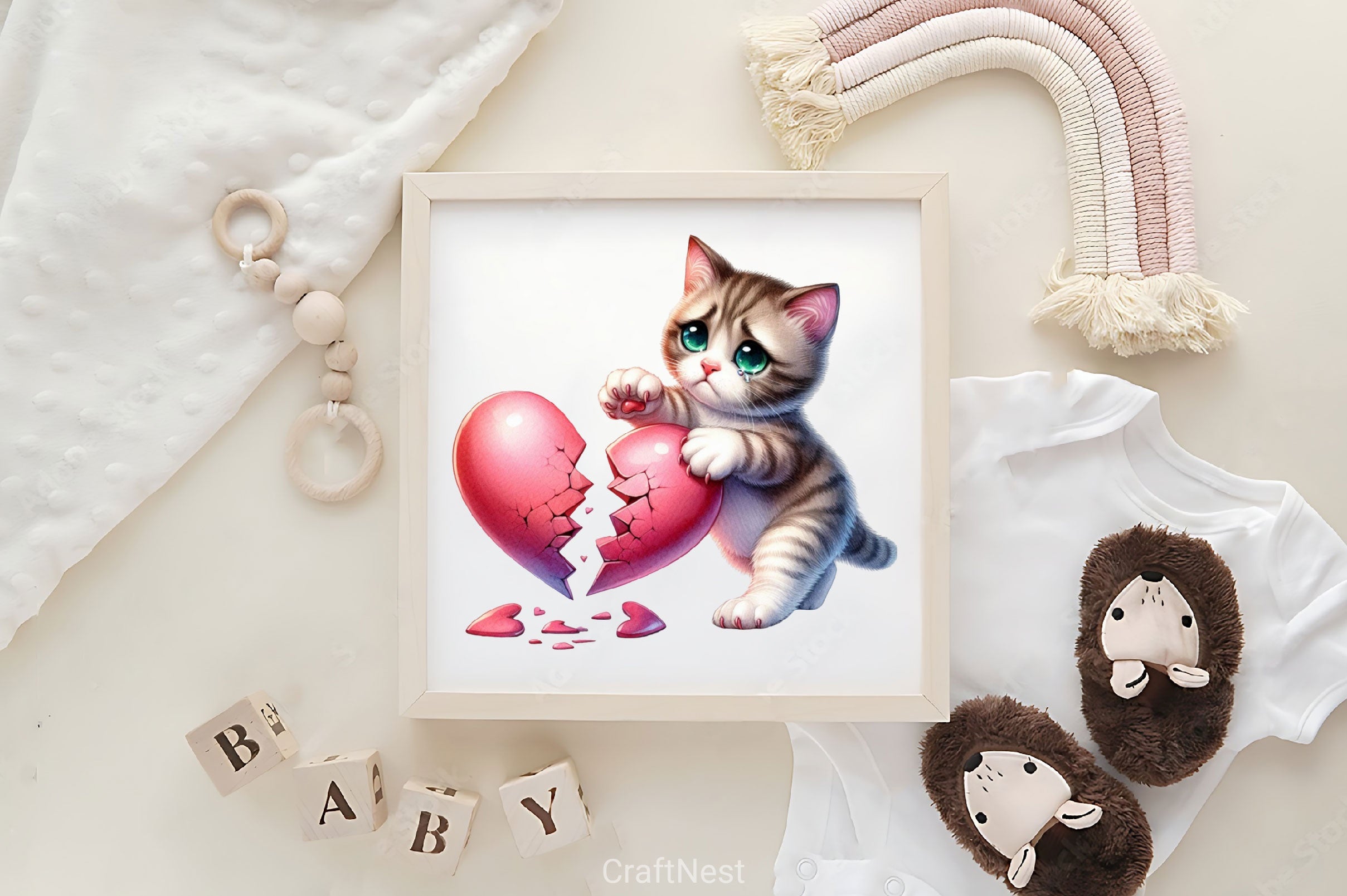 Animals Broken Heart Clipart Bundle - CraftNest - Digital Crafting and Art