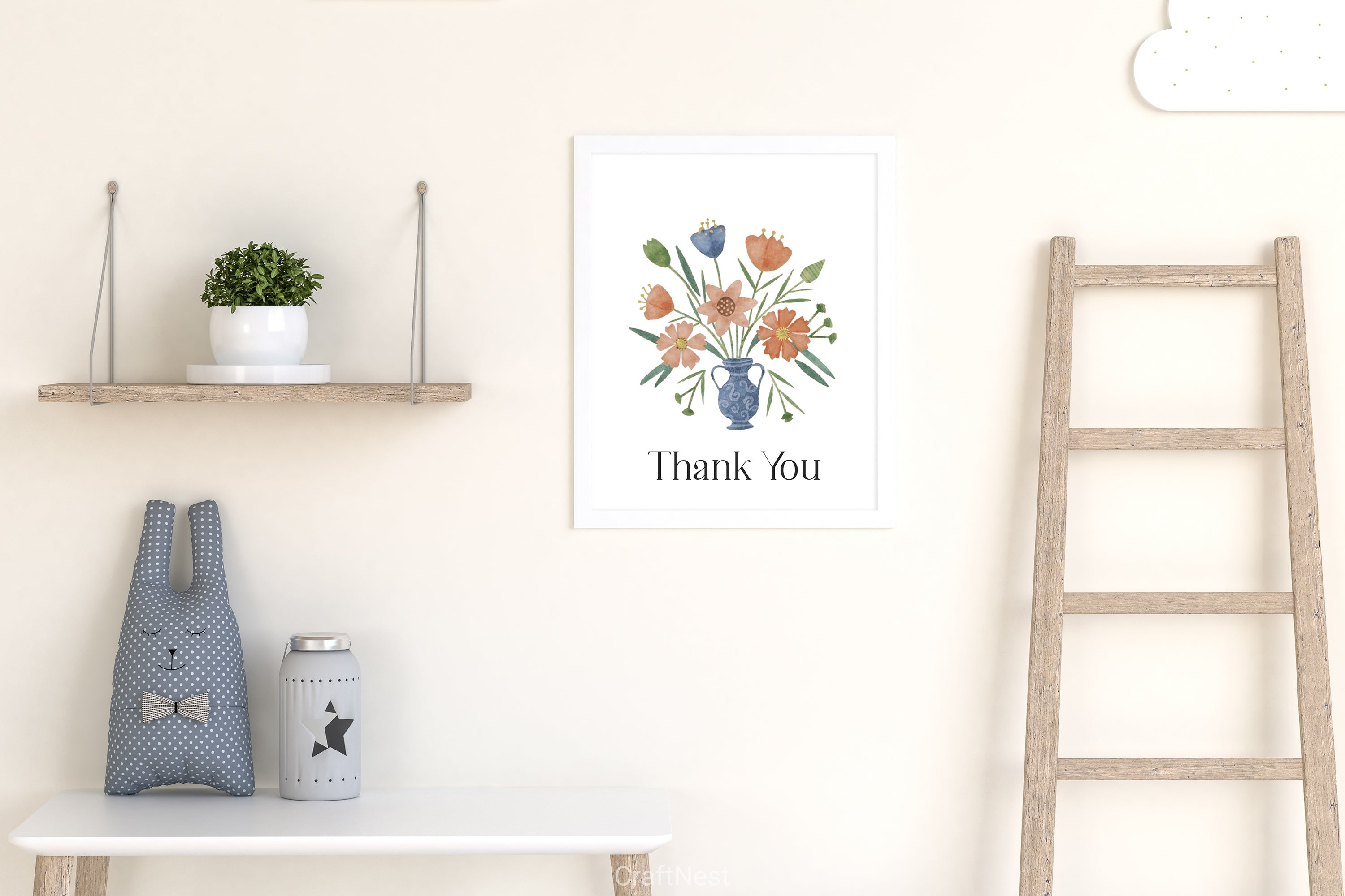 Pastel Folk Art Botanicals Flowers Clipart Bundle - CraftNest - Digital Crafting and Art