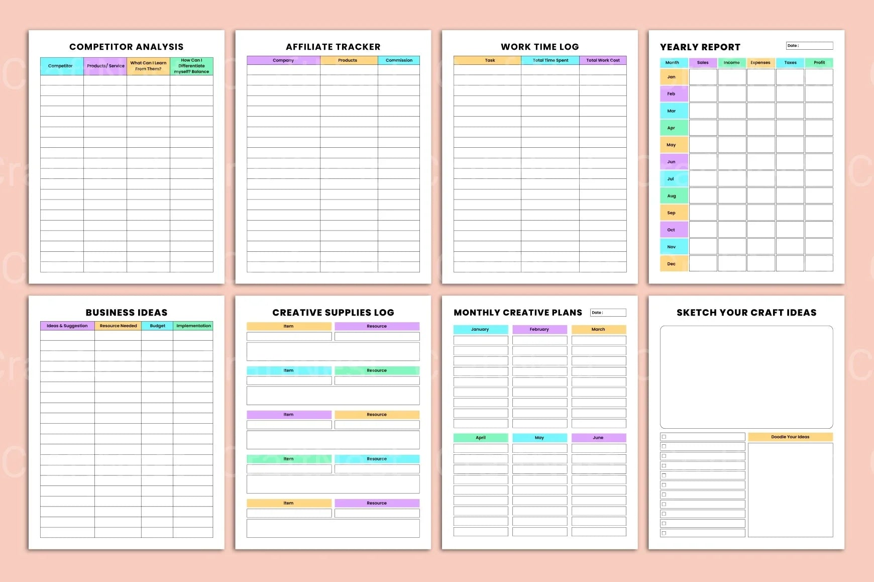 Craft Business Organizer for Efficient Management - CraftNest - Digital Crafting and Art