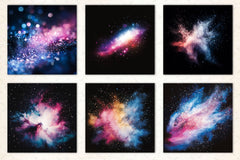 Painted Galaxy Digital Paper - CraftNest - Digital Crafting and Art