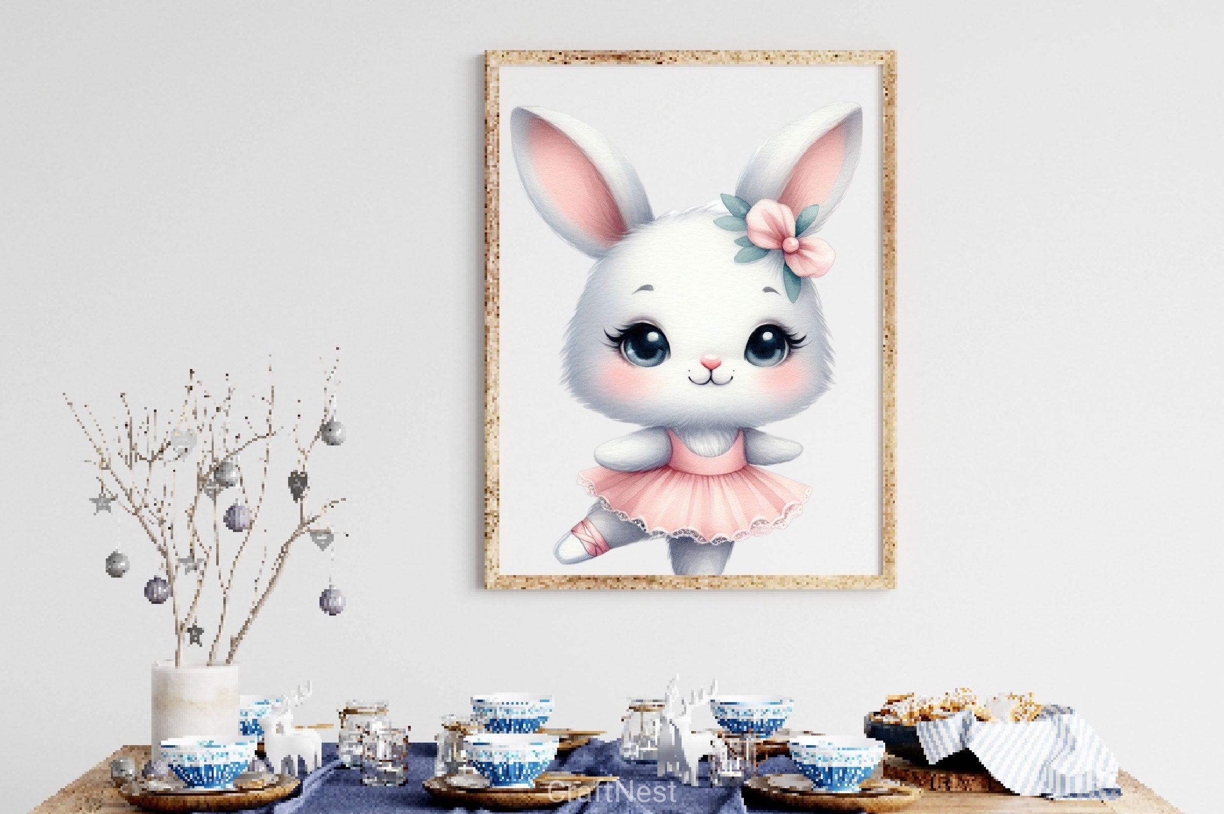 Cute Ballet Bunny Clipart Bundle 2 - CraftNest - Digital Crafting and Art