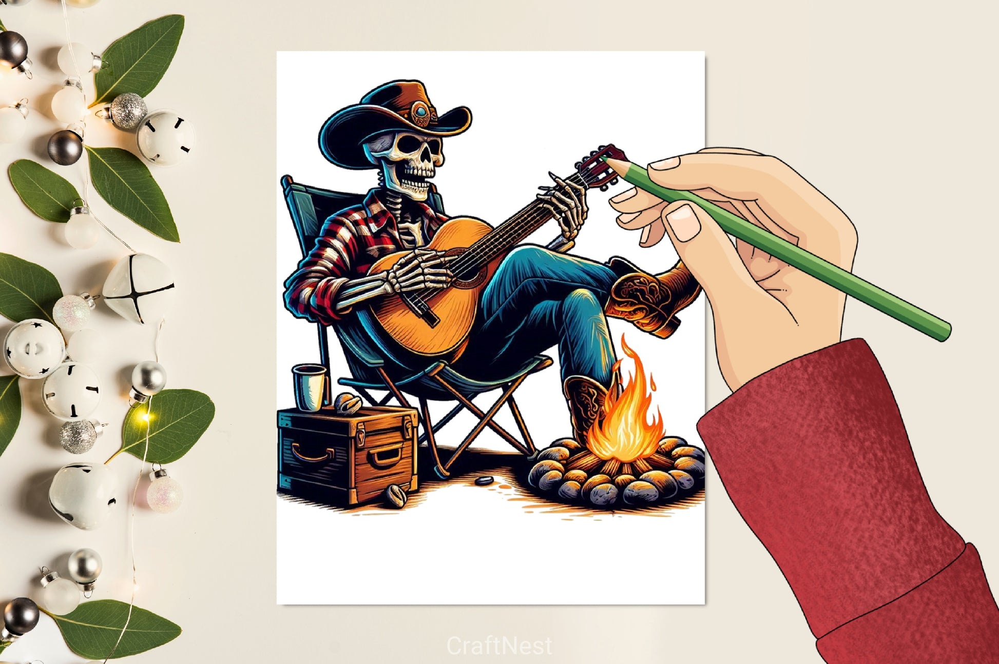Skeleton Cowboy Clipart Bundle 1 - CraftNest - Digital Crafting and Art
