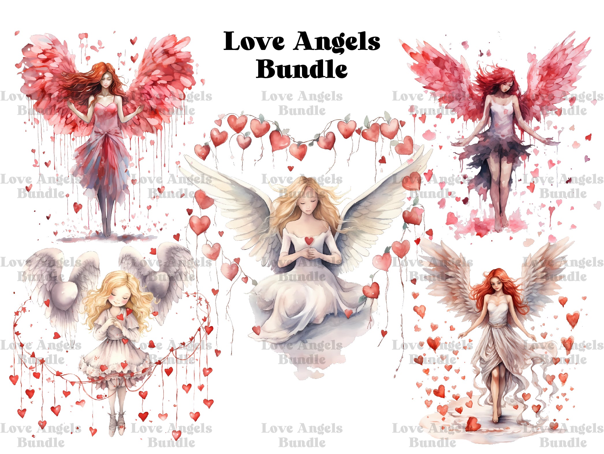 Love Angels Clipart - CraftNest