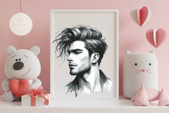 Male Hairstyle Clipart Bundle - CraftNest - Digital Crafting and Art