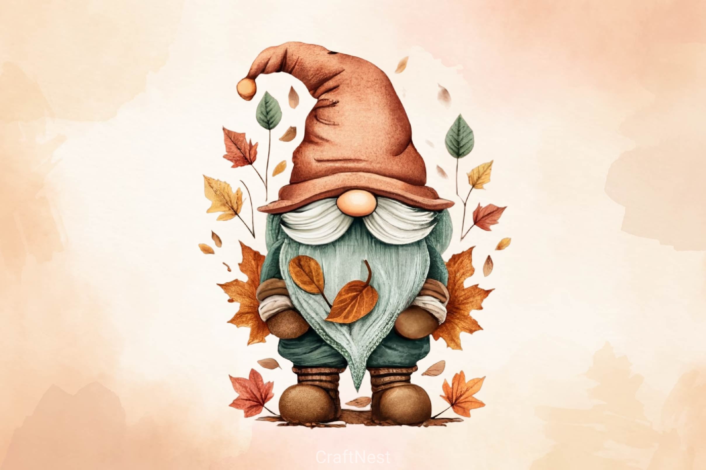 Autumn Gnome Clipart Bundle 3 - CraftNest - Digital Crafting and Art
