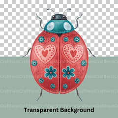 Ladybug Lovebug Clipart Bundle - CraftNest - Digital Crafting and Art