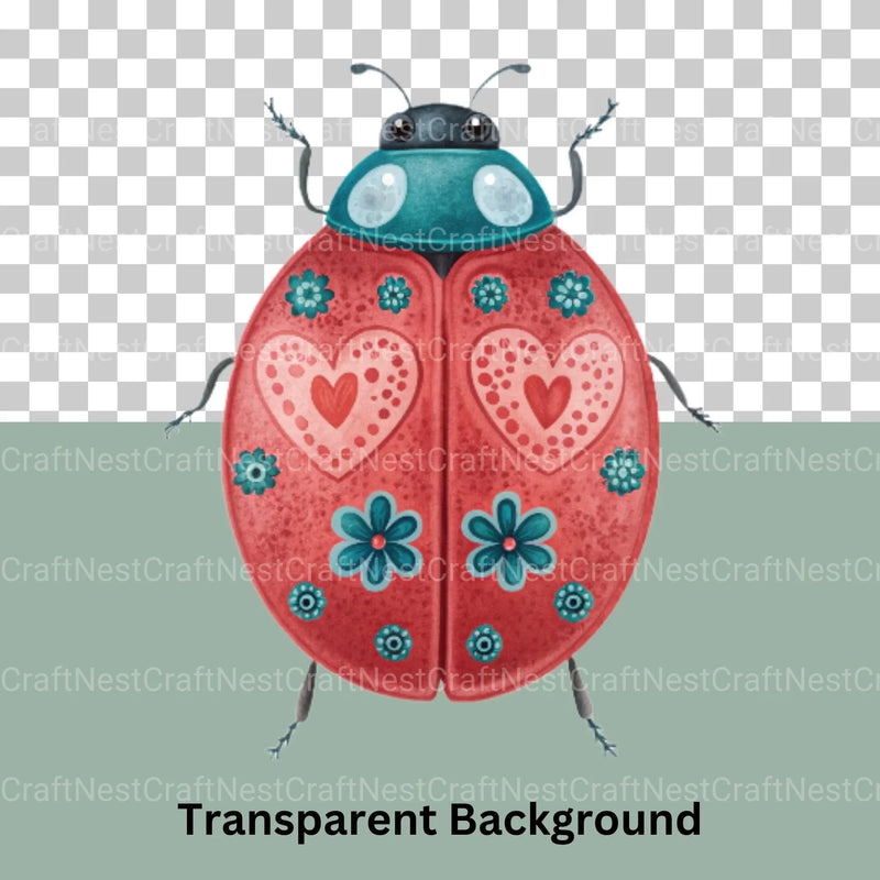 Ladybug Lovebug Clipart Bundle - CraftNest - Digital Crafting and Art