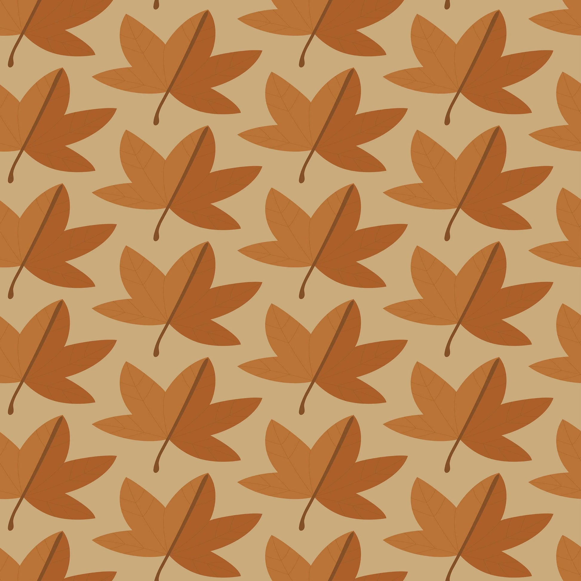 Fall Leaves Seamless Digital Paper - CraftNest - Digital Crafting and Art