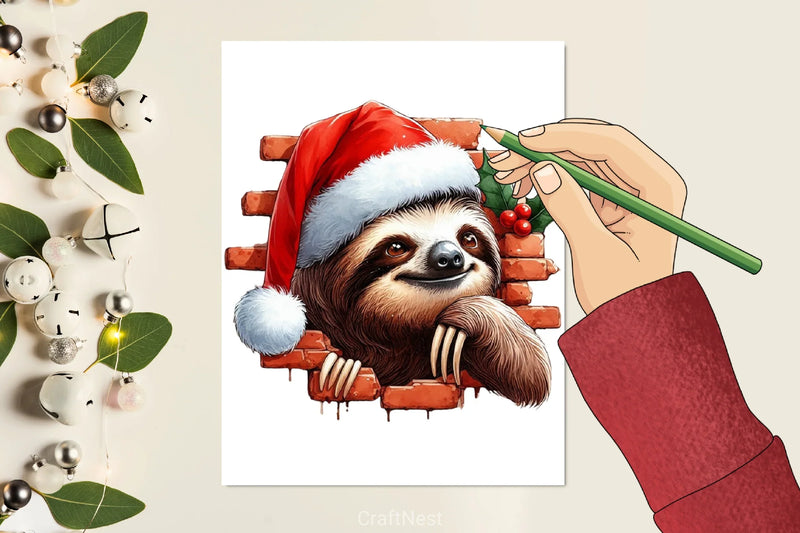 Christmas Wall Animal Clipart Bundle - CraftNest - Digital Crafting and Art