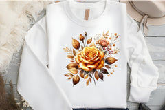 Golden Rose Clipart Bundle - CraftNest - Digital Crafting and Art