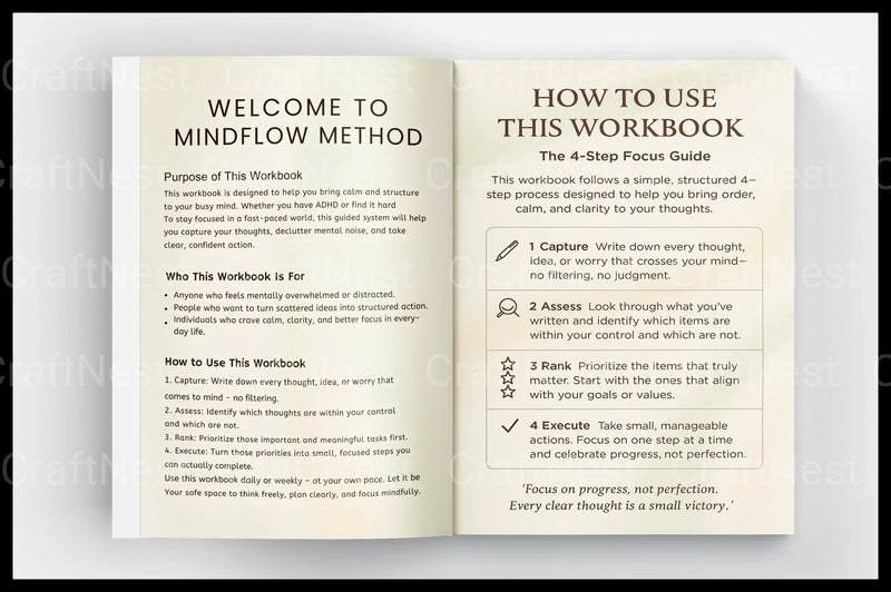 ADHD Mind Flow Method - CraftNest - Digital Crafting and Art