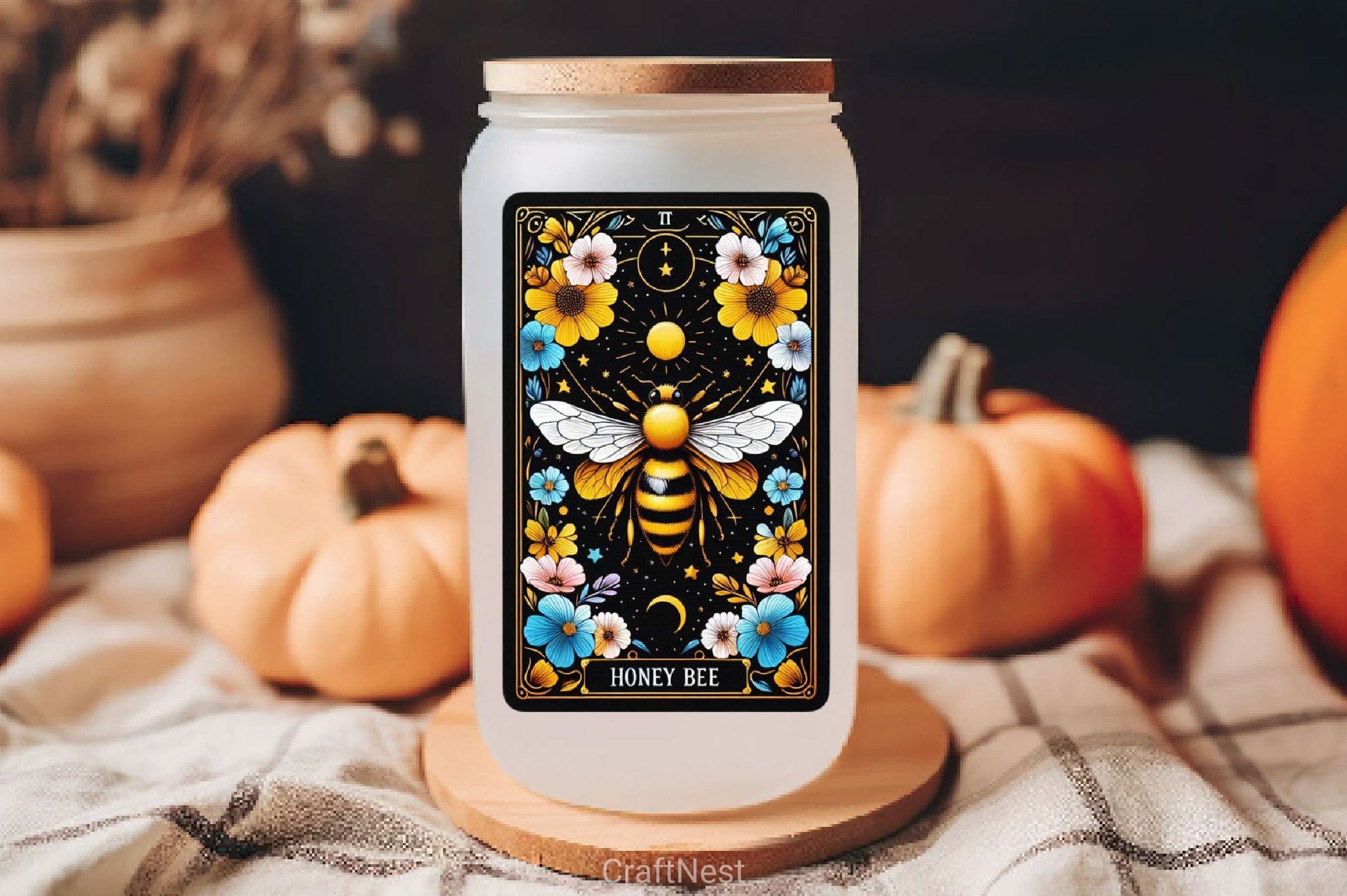Honey Bee Tarot Card Clipart Bundle 12 - CraftNest - Digital Crafting and Art