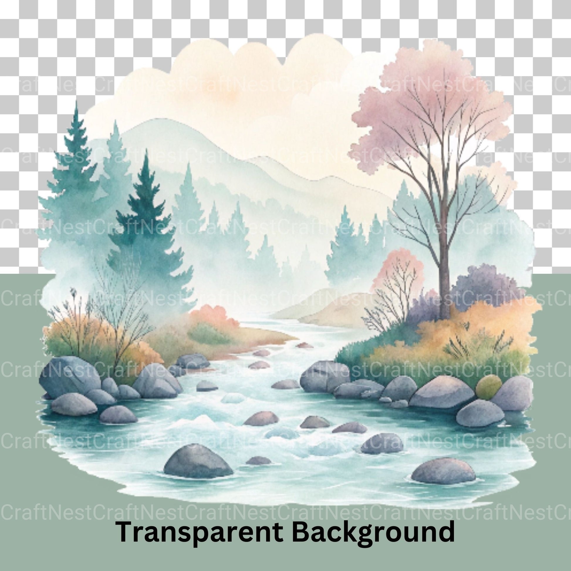Dreamy Landscapes Clipart Bundle - CraftNest - Digital Crafting and Art