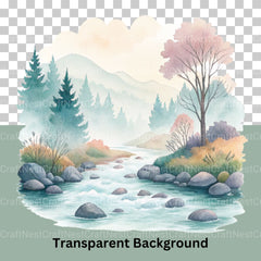 Dreamy Landscapes Clipart Bundle - CraftNest - Digital Crafting and Art