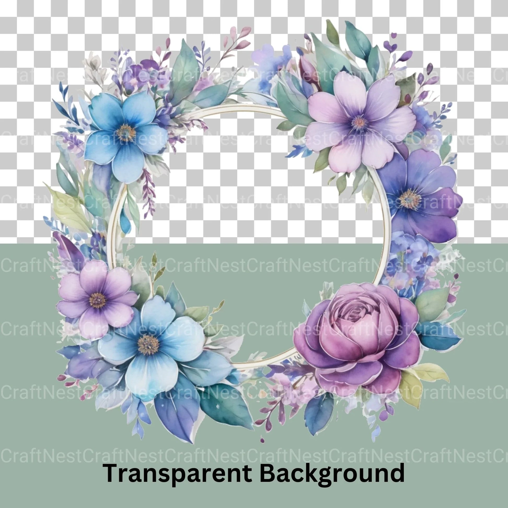 Floral Frames Clipart Bundle 2 - CraftNest - Digital Crafting and Art