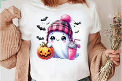 Cute Ghost Cute Halloween Clipart Bundle 4 - CraftNest - Digital Crafting and Art