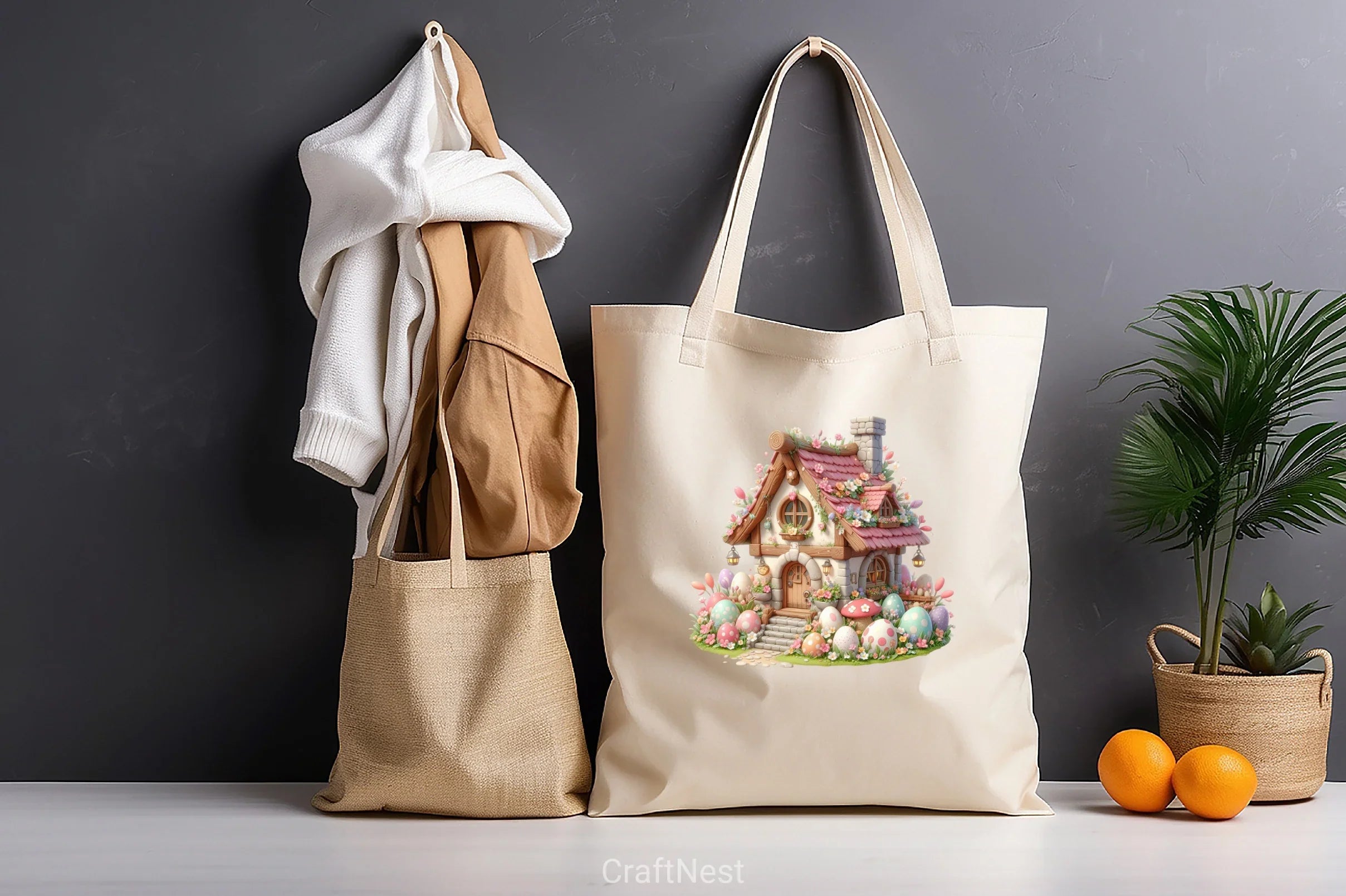 Easter House Clipart Bundle - CraftNest - Digital Crafting and Art