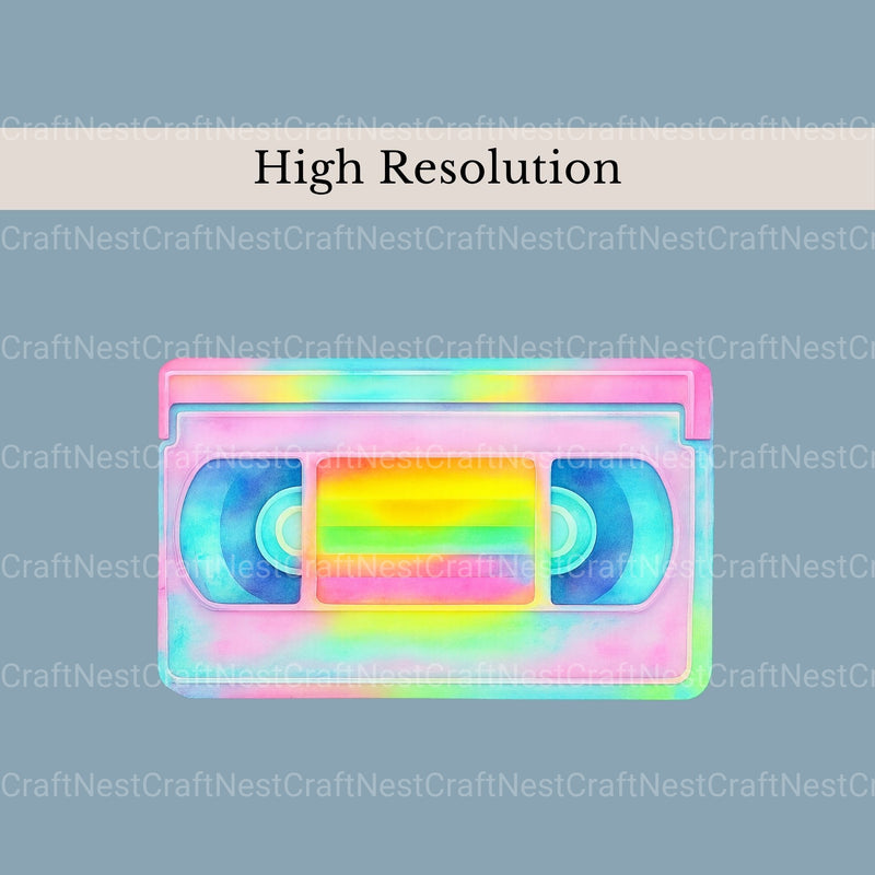 Neon Retro 3 Clipart Bundle - CraftNest - Digital Crafting and Art
