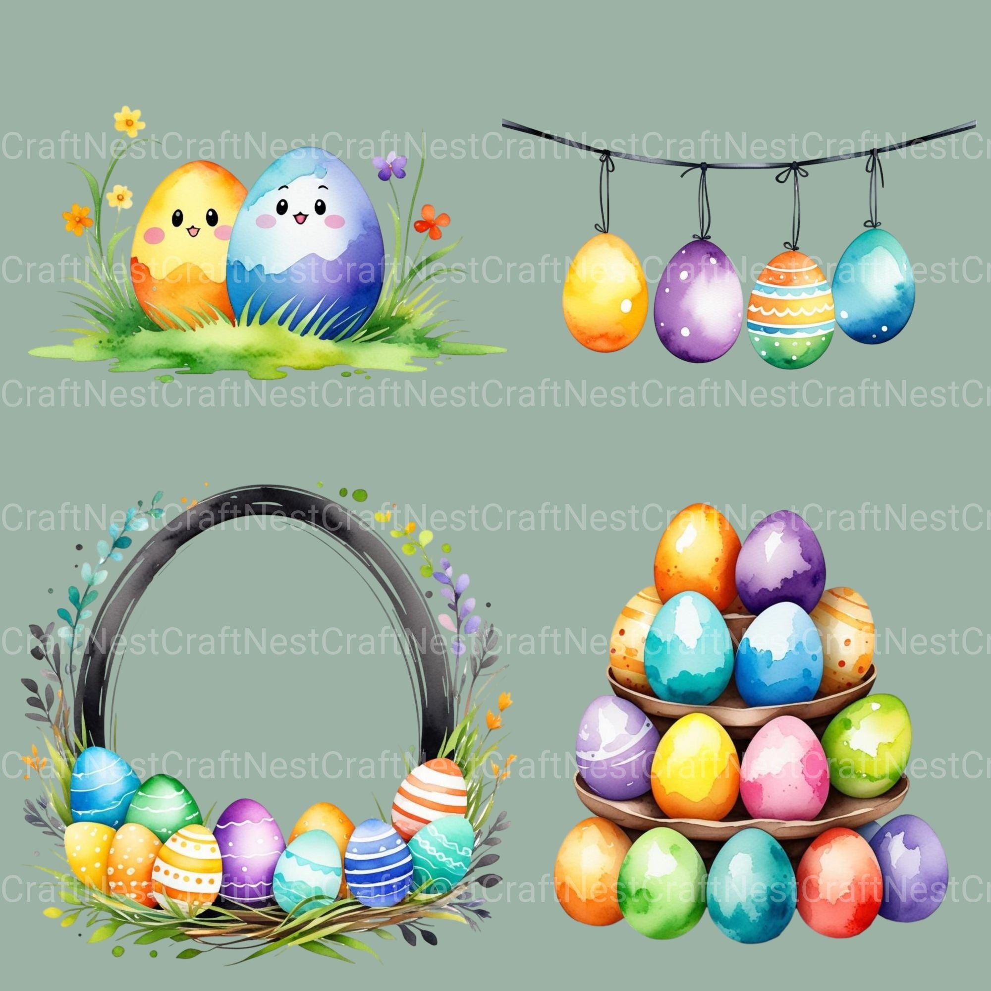 Easter 16 Clipart Bundle - CraftNest - Digital Crafting and Art