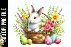 Happy Easter Bunny Clipart Bundle - CraftNest - Digital Crafting and Art