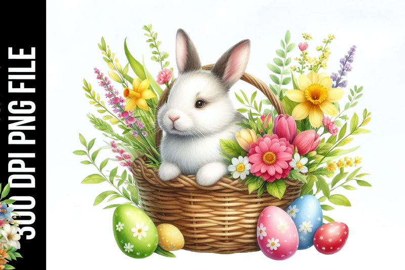 Happy Easter Bunny Clipart Bundle - CraftNest - Digital Crafting and Art