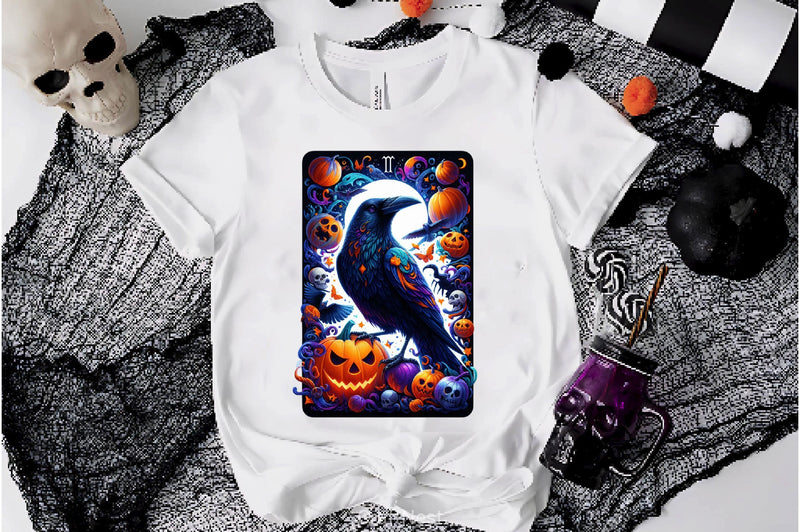 Raven Bird Tarot Card Clipart Bundle 15 - CraftNest - Digital Crafting and Art