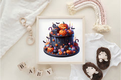 Halloween Party Cake Clipart Bundle 2 - CraftNest - Digital Crafting and Art