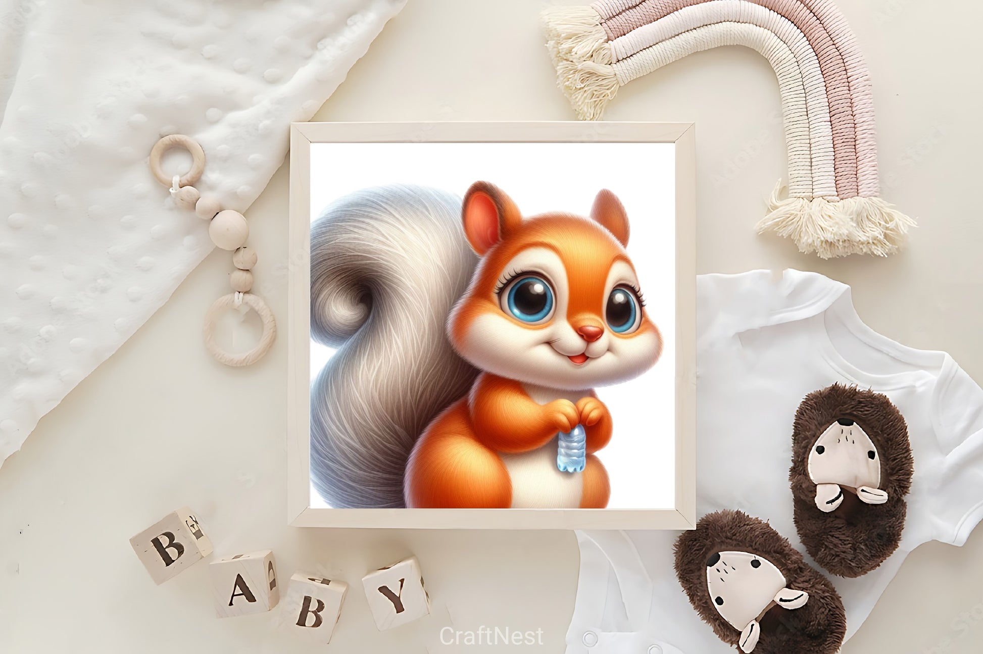 Cute Squirrel Clipart Bundle - CraftNest - Digital Crafting and Art