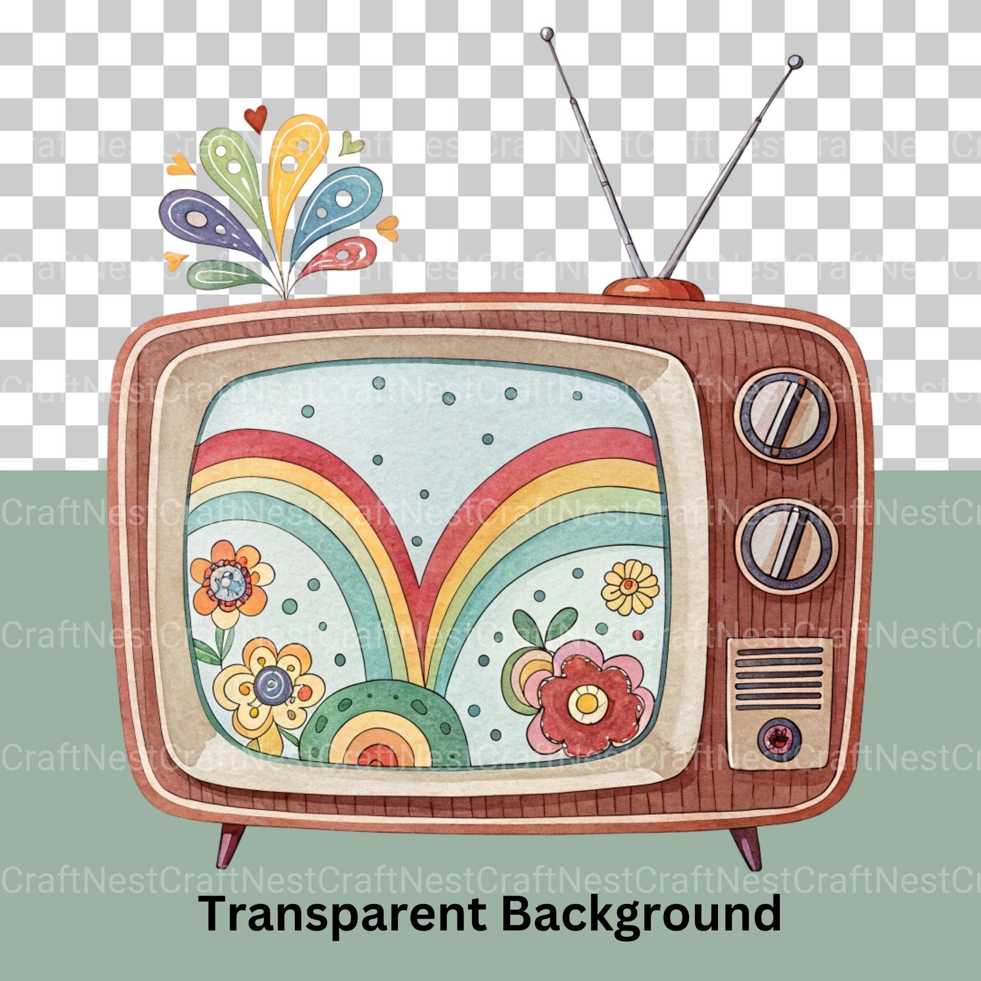 Groovy Stuff Clipart Bundle - CraftNest - Digital Crafting and Art