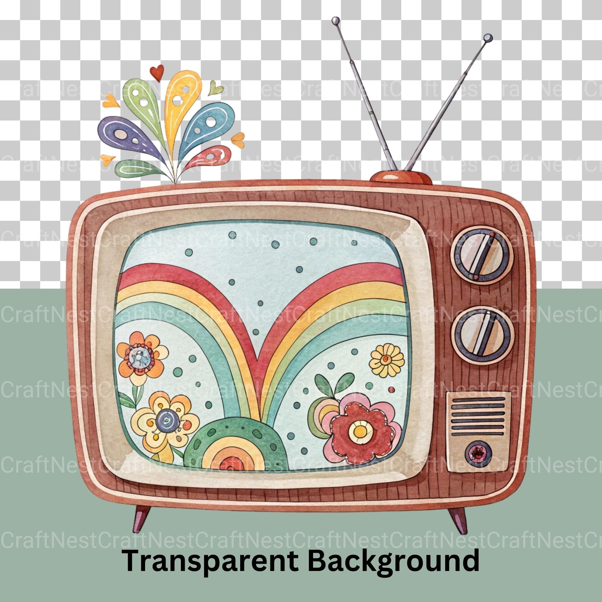 Groovy Stuff Clipart Bundle - CraftNest - Digital Crafting and Art