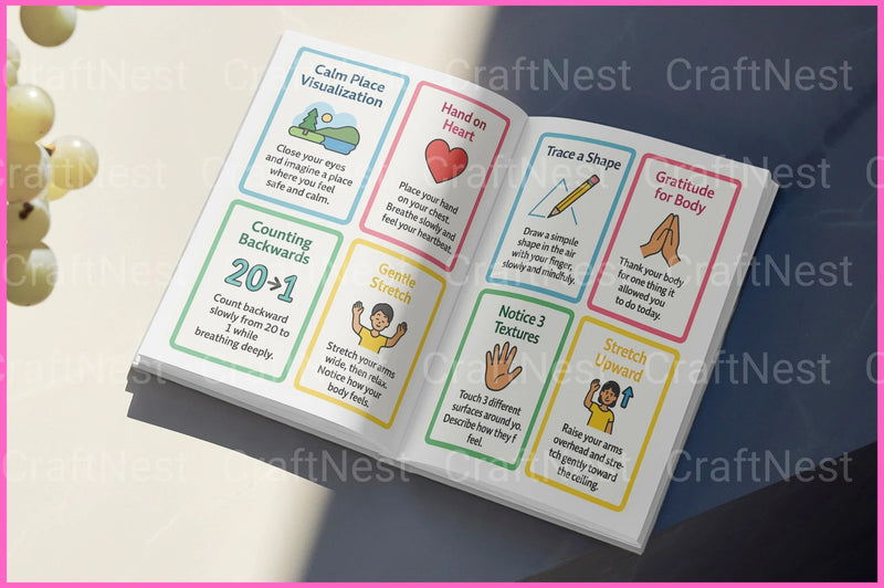 Anxiety Relief Flashcards for Stress Management - CraftNest - Digital Crafting and Art