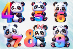 Panda Alphabet Clipart Bundle - CraftNest - Digital Crafting and Art