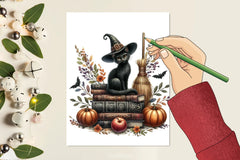 Halloween Black Cat Clipart Bundle - CraftNest - Digital Crafting and Art