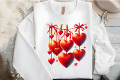 Valentine Red Hearts Clipart Bundle - CraftNest - Digital Crafting and Art