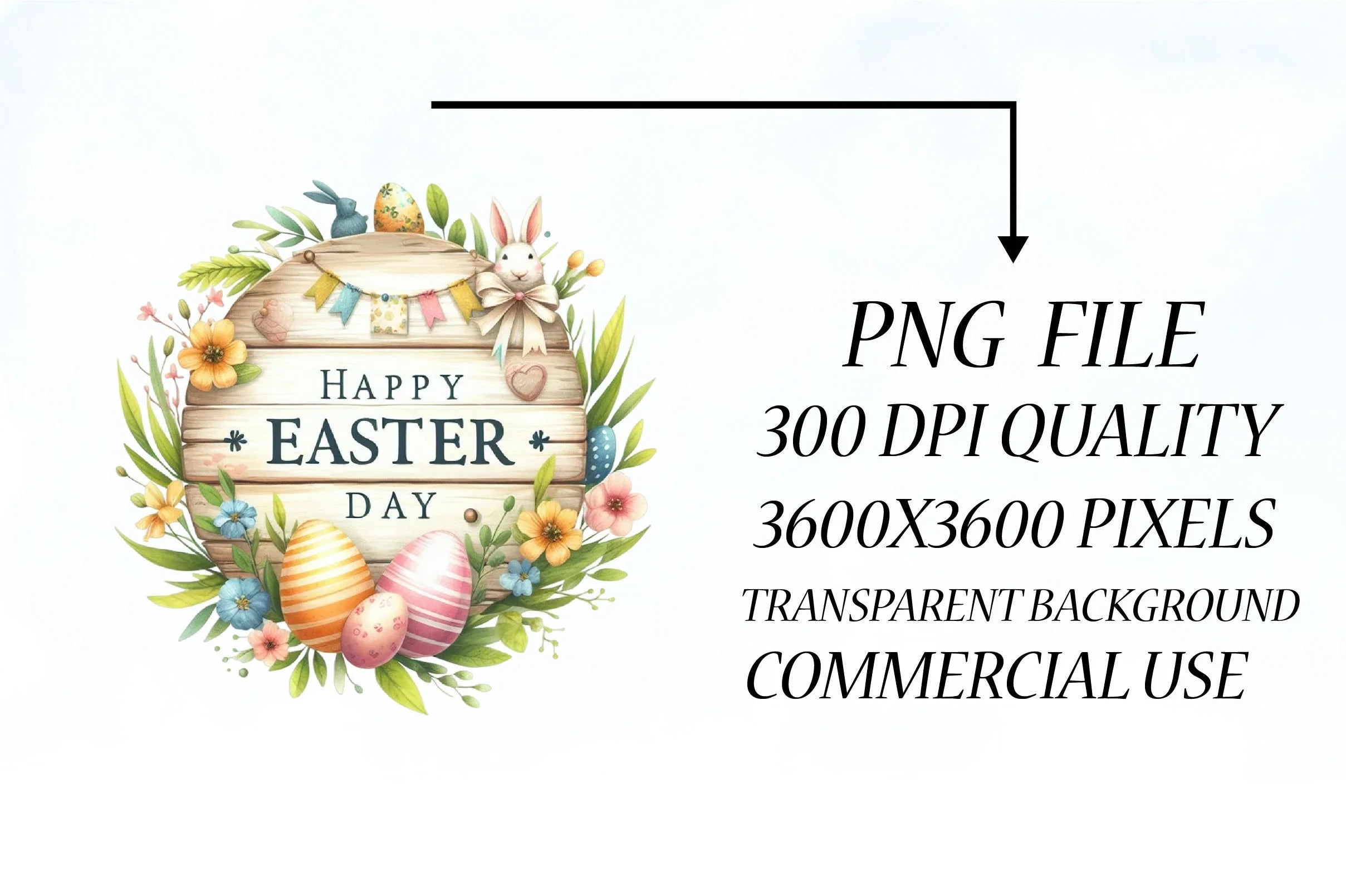 Happy Easter Clipart Bundle 3 - CraftNest - Digital Crafting and Art
