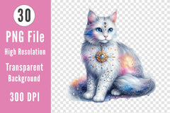 Magical Space Cats Clipart Bundle - CraftNest - Digital Crafting and Art
