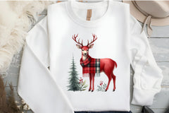 Deer Buffalo Plaid Clipart Bundle - CraftNest - Digital Crafting and Art