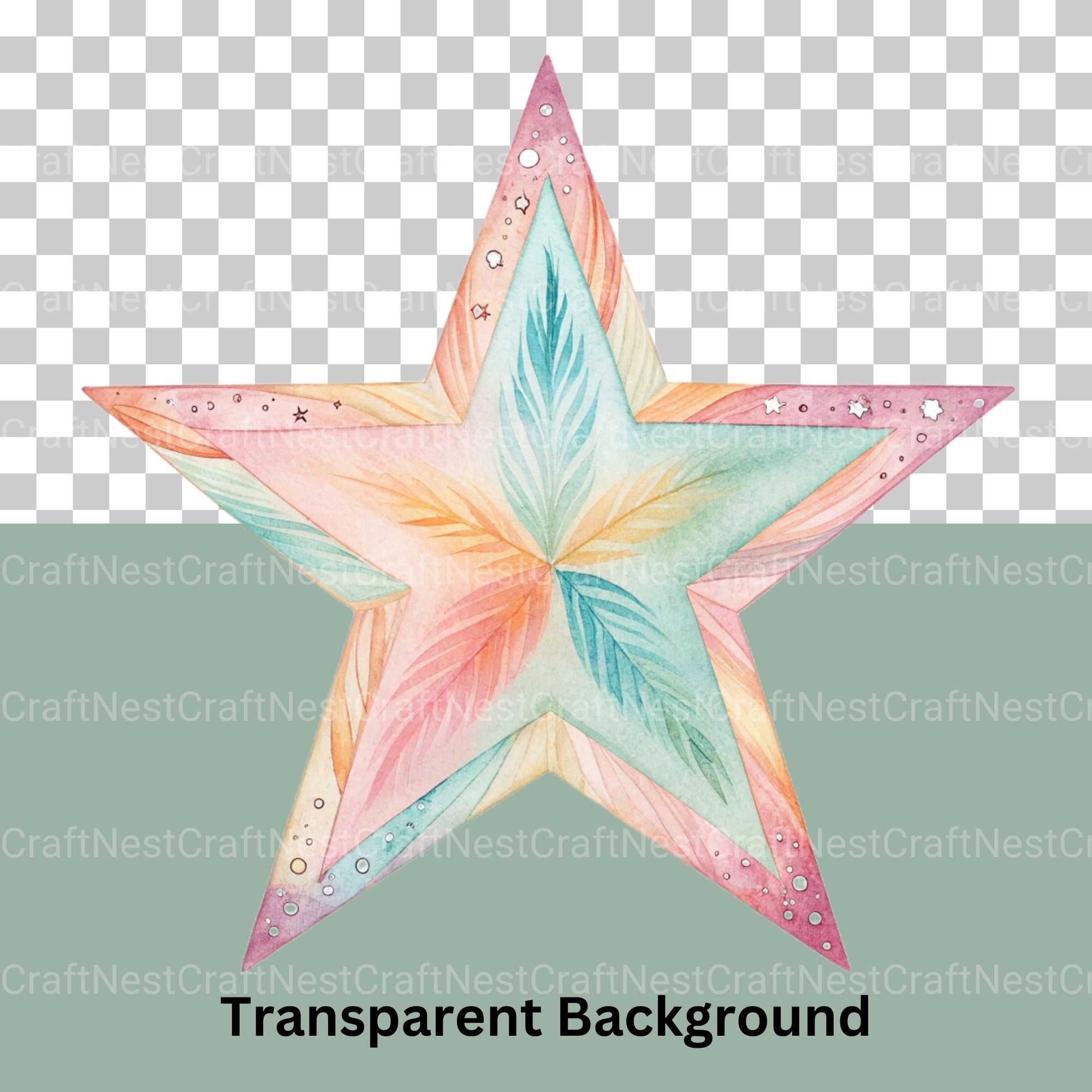 Boho Stars Clipart Bundle - CraftNest - Digital Crafting and Art