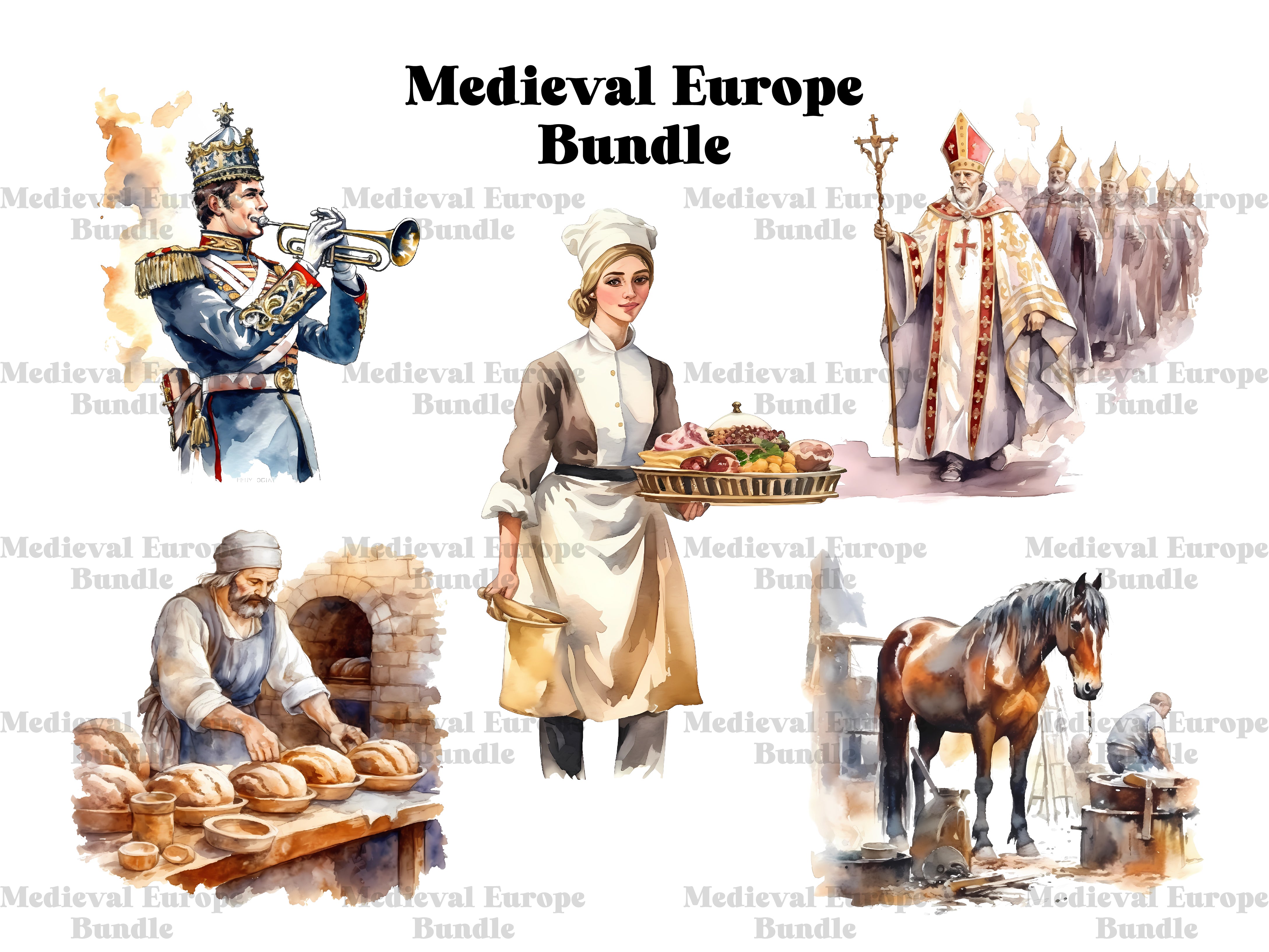 Medieval Europe Clipart - CraftNest