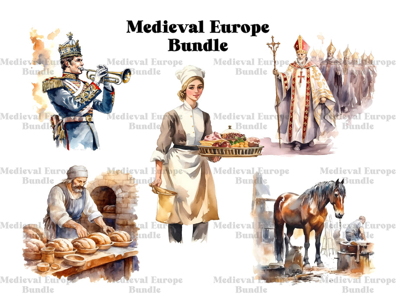 Medieval Europe Clipart - CraftNest