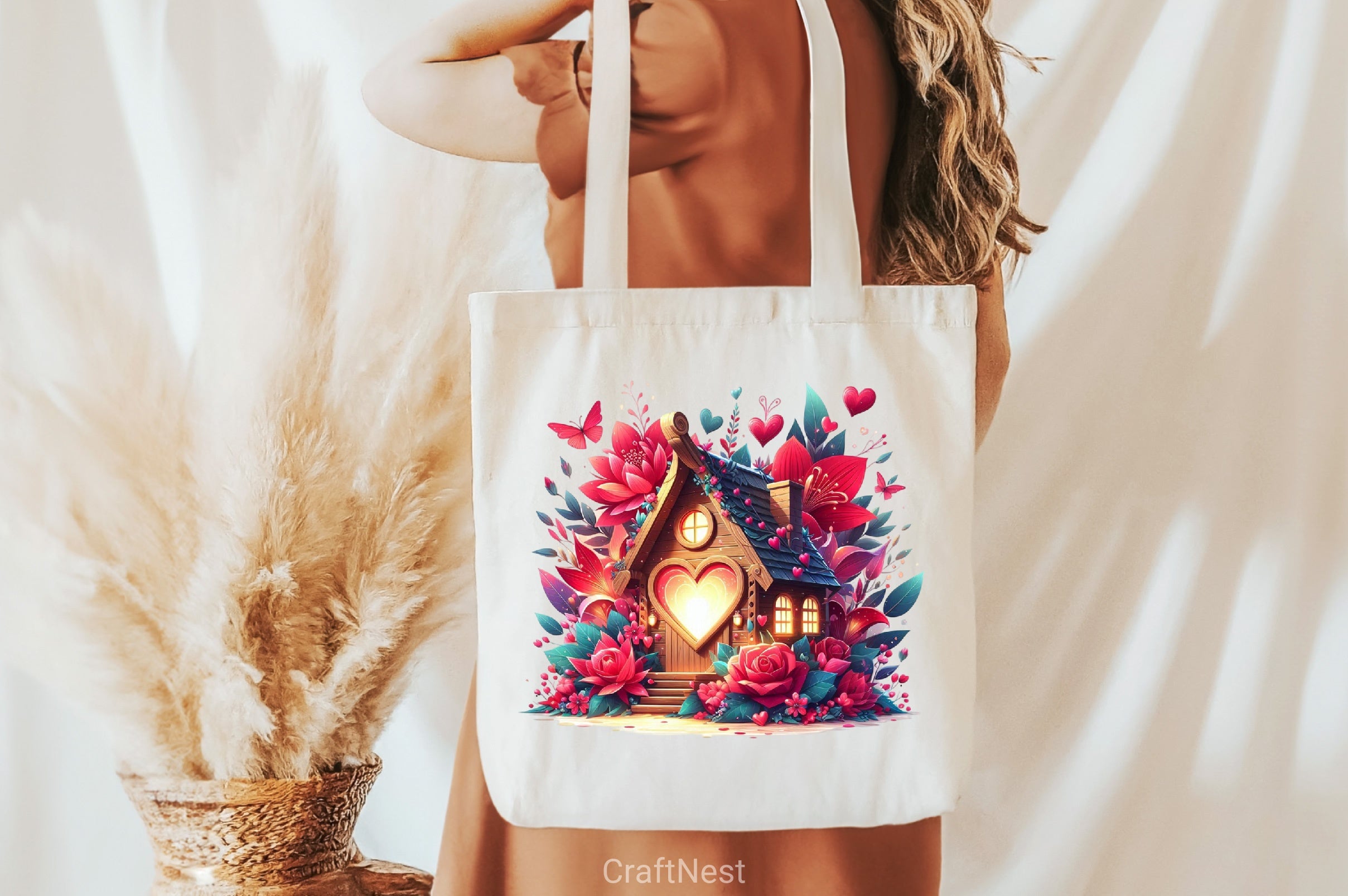 Valentine Fairy House Clipart Bundle 1 - CraftNest - Digital Crafting and Art