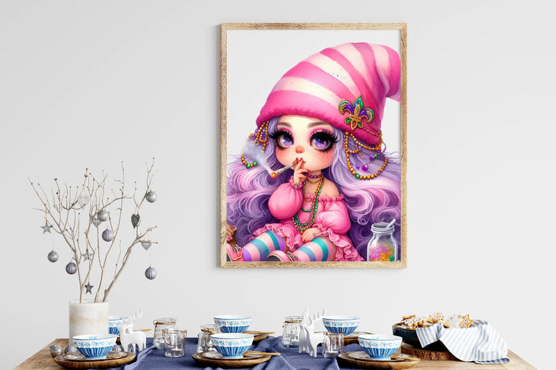 Mardi Gras Cute Girl Clipart Bundle - CraftNest - Digital Crafting and Art