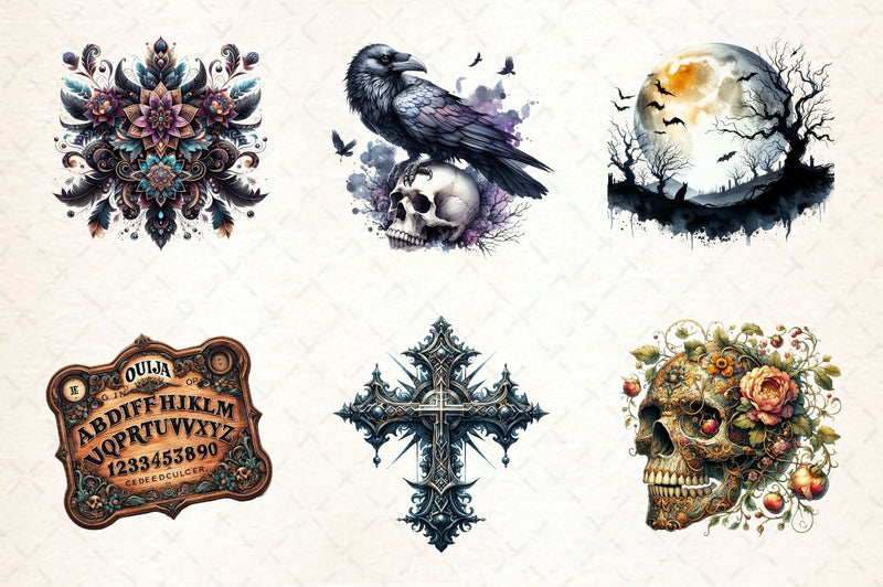 Antique Gothic Clipart Bundle 2 - CraftNest - Digital Crafting and Art